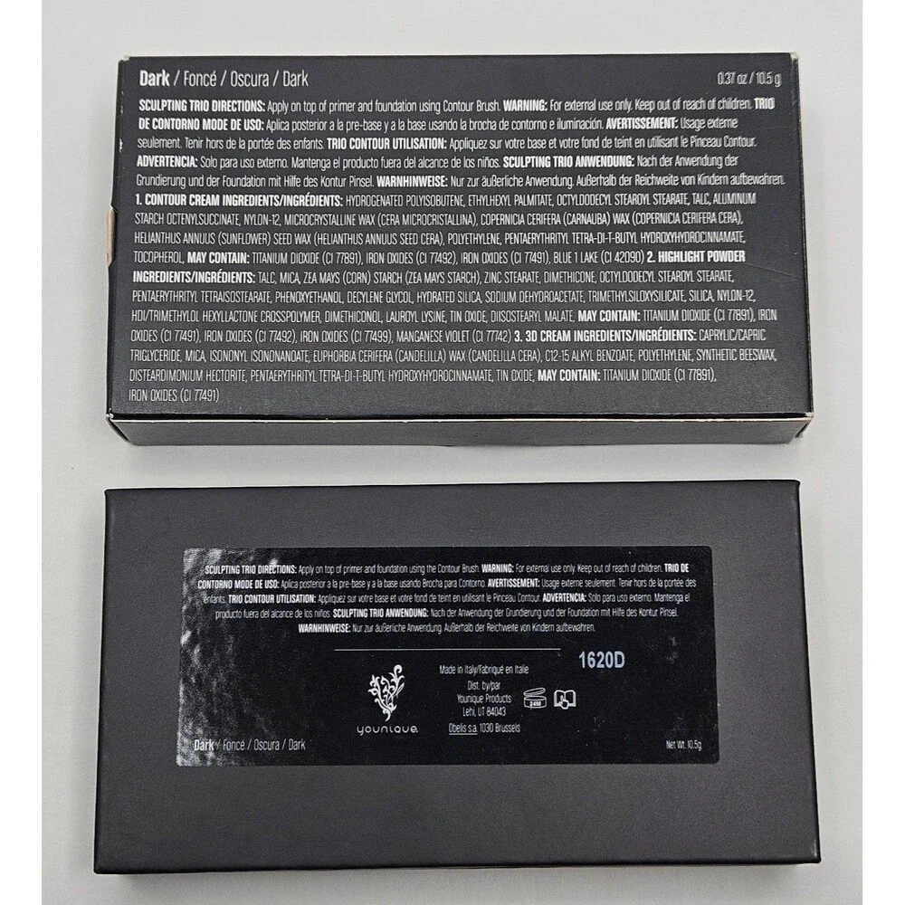 Younique Sculpting Trio Contour in Dark New in Box